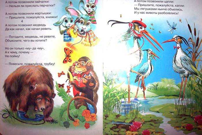 Телефон читать сказки для детей корней чуковский