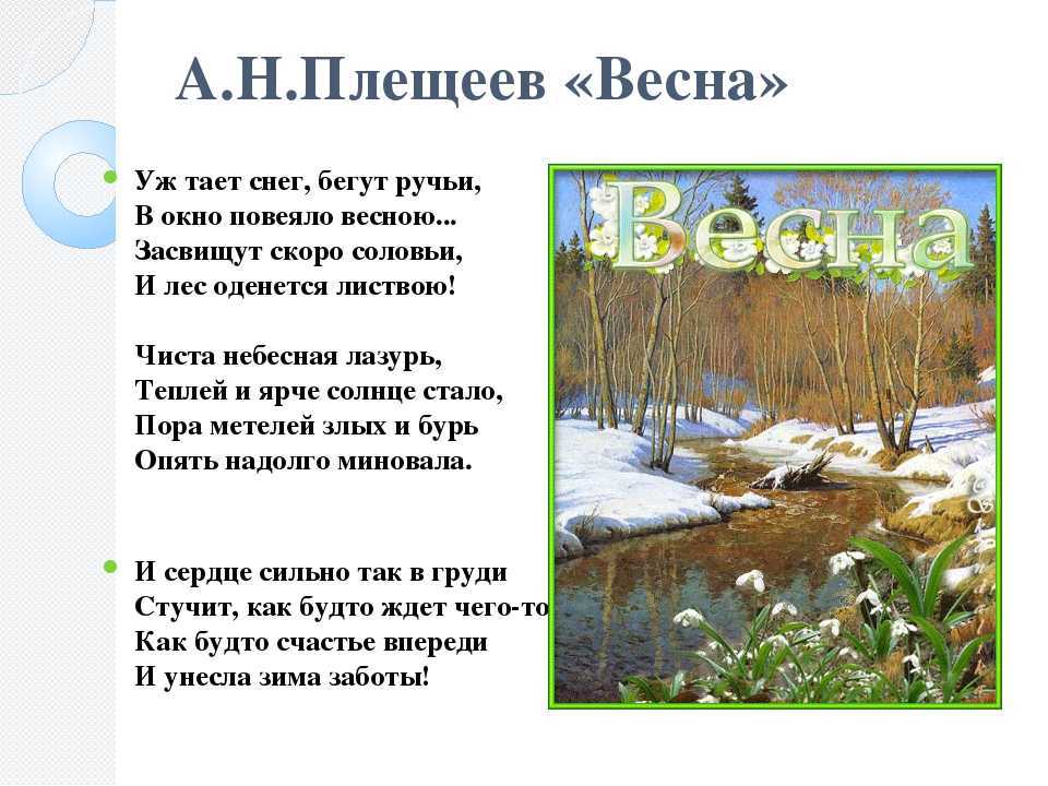 Красивые стихи о весне – строфы русских поэтов для детей 6-7 и 8-9 лет. короткие стихи для заучивания дошкольниками