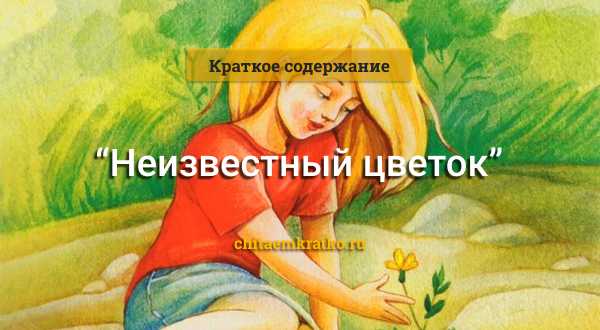 Неизвестный цветок — платонов а.п. сказка-быль