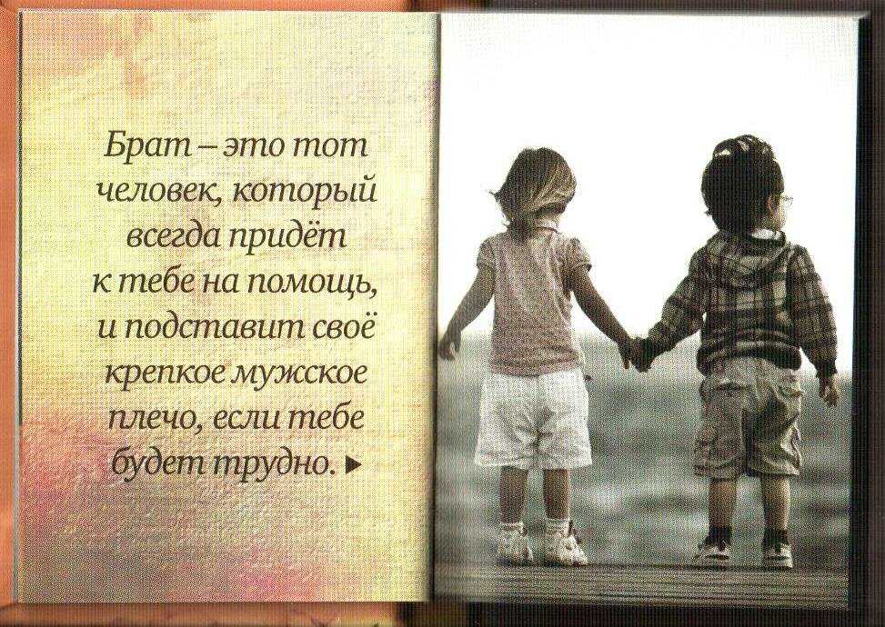 Стихи про брата старшего и младшего, от сестры и брата, короткие, трогательные до слёз Стихи про брата и сестру