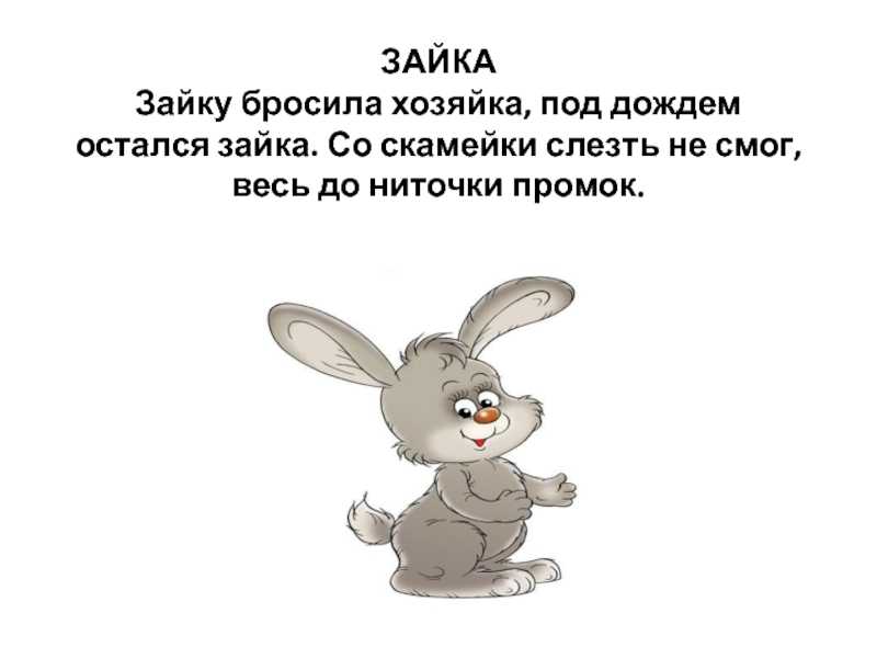 Загадки про зайца с ответами
