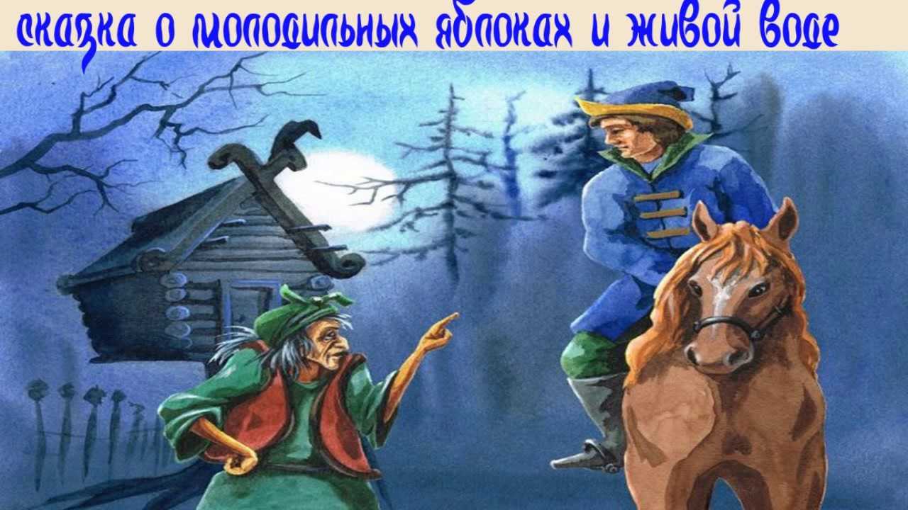Сказка о молодце удальце, молодильных яблоках и живой воде 💦 афанасьев а. н.