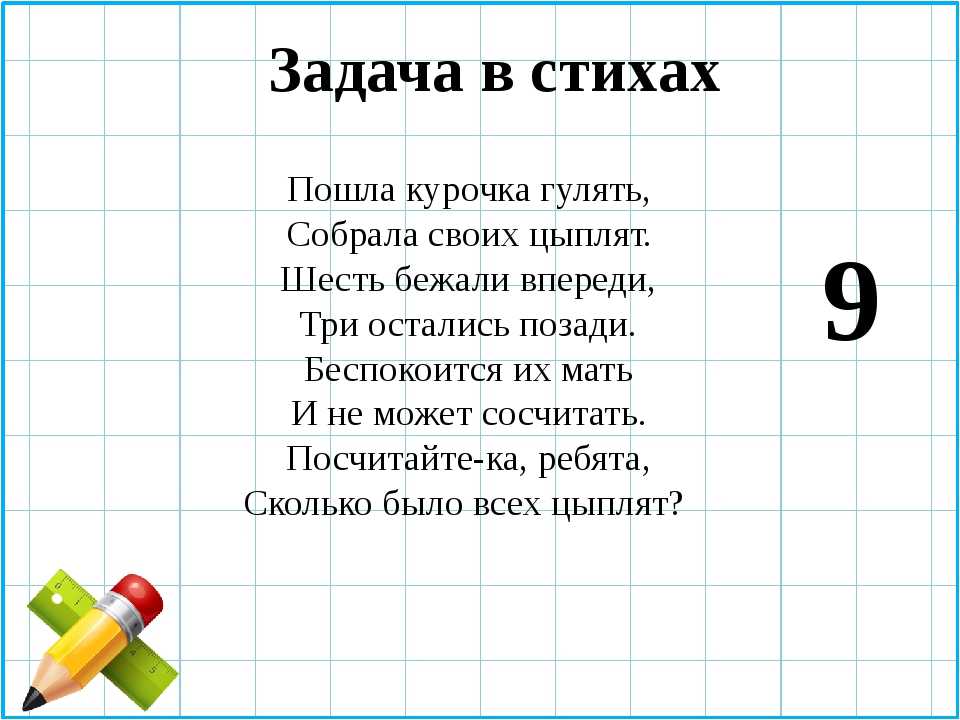 Математические загадки в стихах для 1 класса с ответами