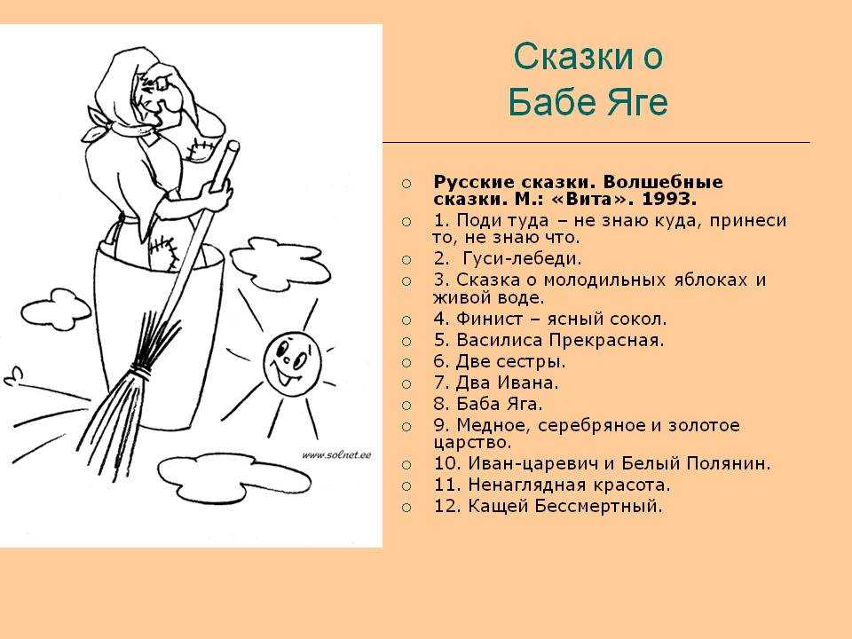 Сказка про бабу ягу с картинками для детей читать онлайн