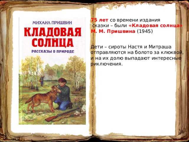 Пришвин михаил рассказ «кладовая солнца»