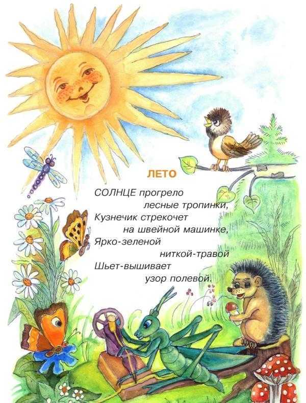 Стихи о лете для детей 1 класса и детского сада — короткие и красивые русских поэтов